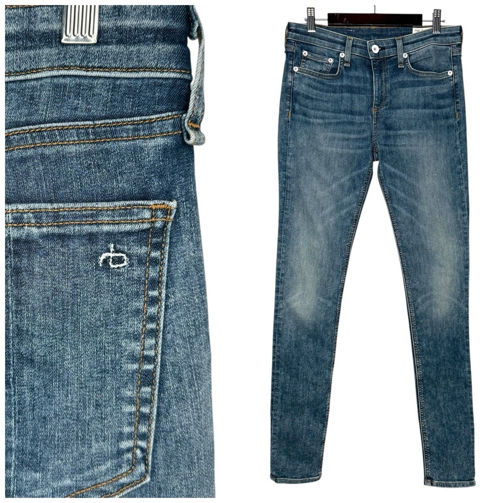 Rag & Bone Cate Mid Rise Skinny Jeans Size 26‎ Made in USA Denim $195